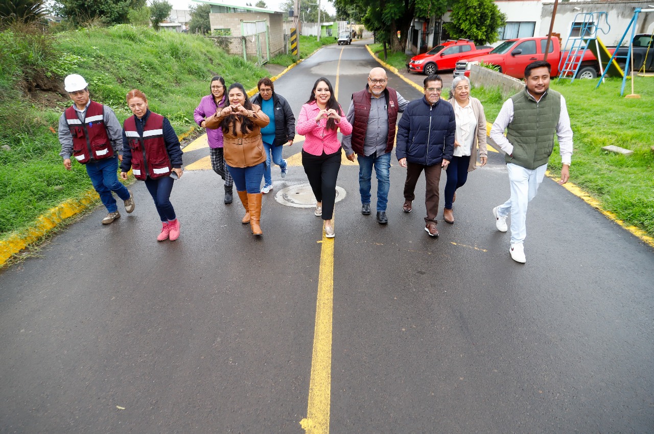Tonantzin Fernández impulsa conectividad con nueva obra en Tepalcatepec