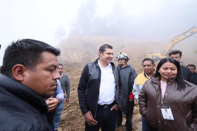 Armenta solidario; estuvo en Chichicapa y Loma Bonita, zona de derrmbue por lluvias