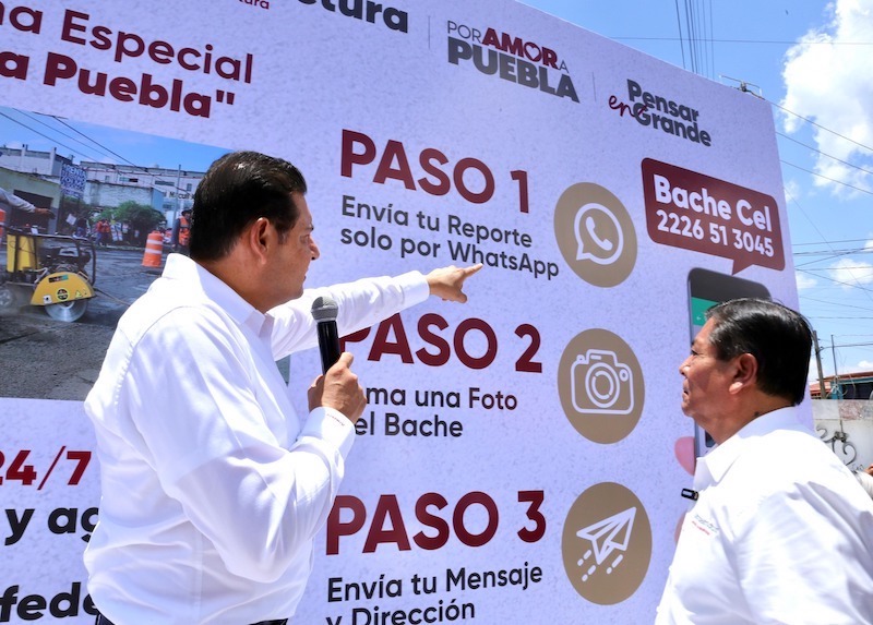 Con inversión histórica Armenta mejorará los pavimentos de Puebla capital