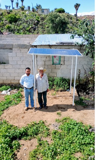 Con celdas solares Altosano Granjas Carroll electrifica 38 % de Ranchería Cerro Viento