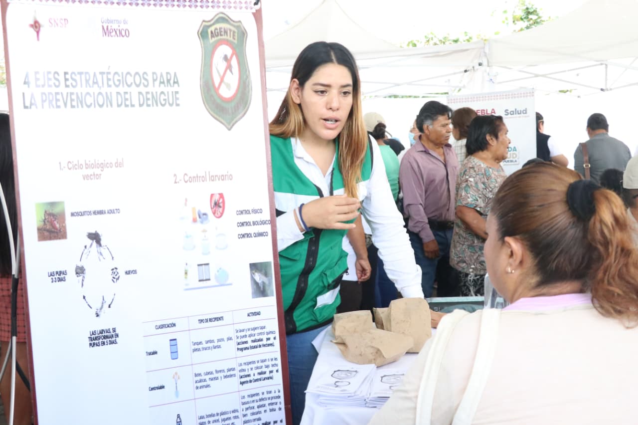 Jornada “Por Amor a Puebla” en Izúcar de Matamoros fomenta conciencia y prevención del dengue
