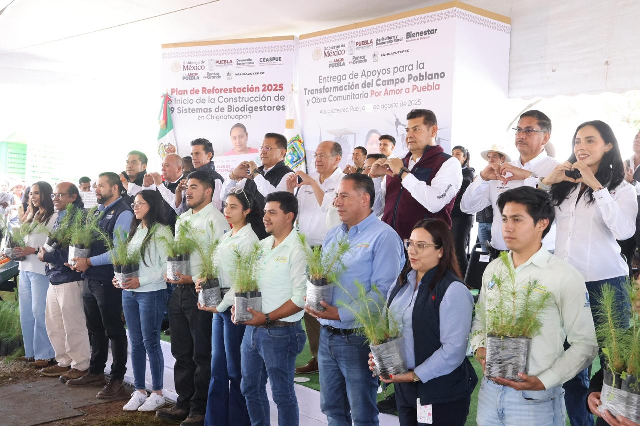 Sembrar vida para cosechar paz: Puebla lanza Plan de Reforestación 2025