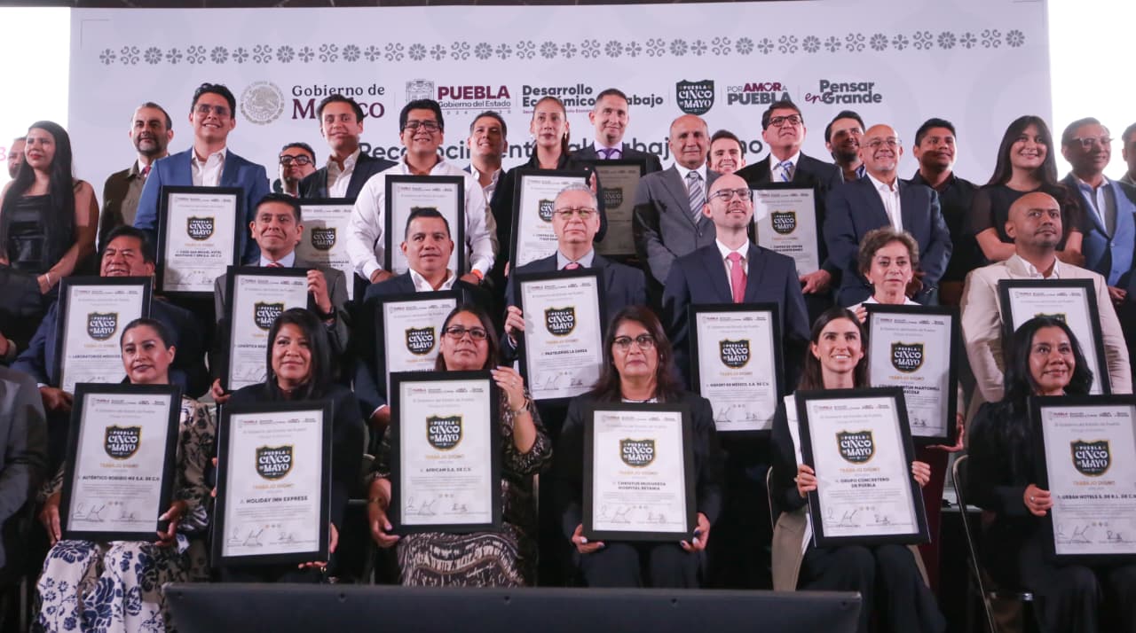  50 empresas reciben distintivo “5 de Mayo” por promover trabajo digno