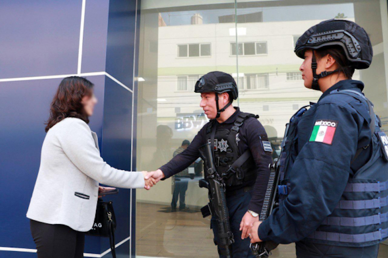 Acompañamiento policial a cuentahabientes