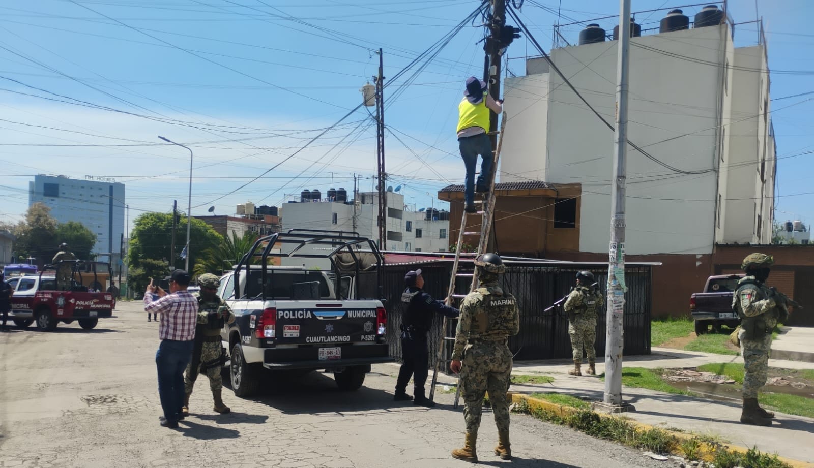 Desarticulan red de cámaras de video vigilancia ilegal en Cuautlancingo.