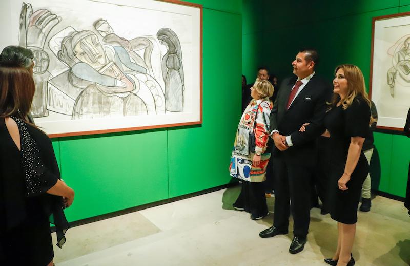 Obra de José Luis Cuevas se exhibe en el Museo del Barroco