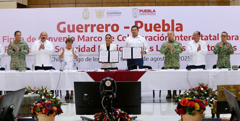 Puebla y Guerrero firman Convenio para construcción de la paz en zona limítrofe