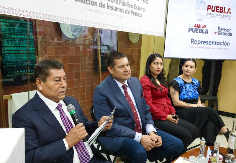 Armenta a medios nacionales: “La obra pública en Puebla se realiza sin intermediarios, y con inversión de mil 500 MDP».