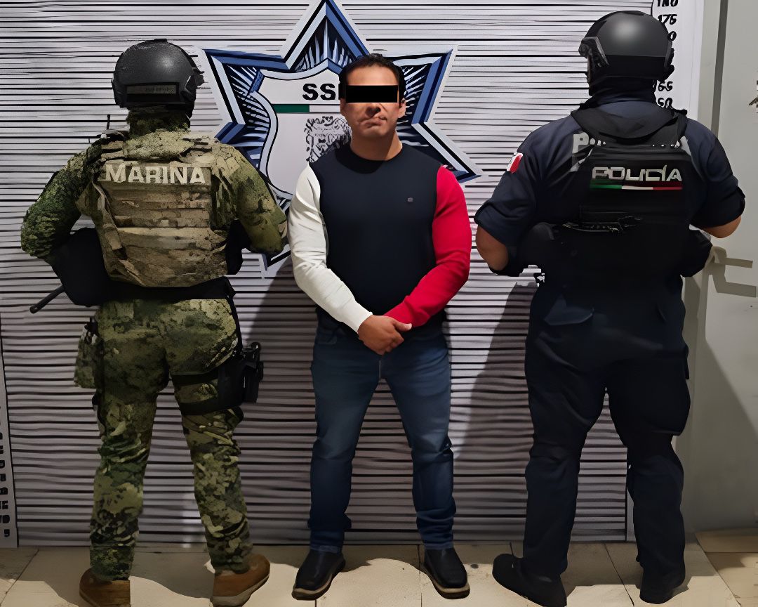 Detienen SSP y SEMAR a objetivo prioritario en Puebla capital