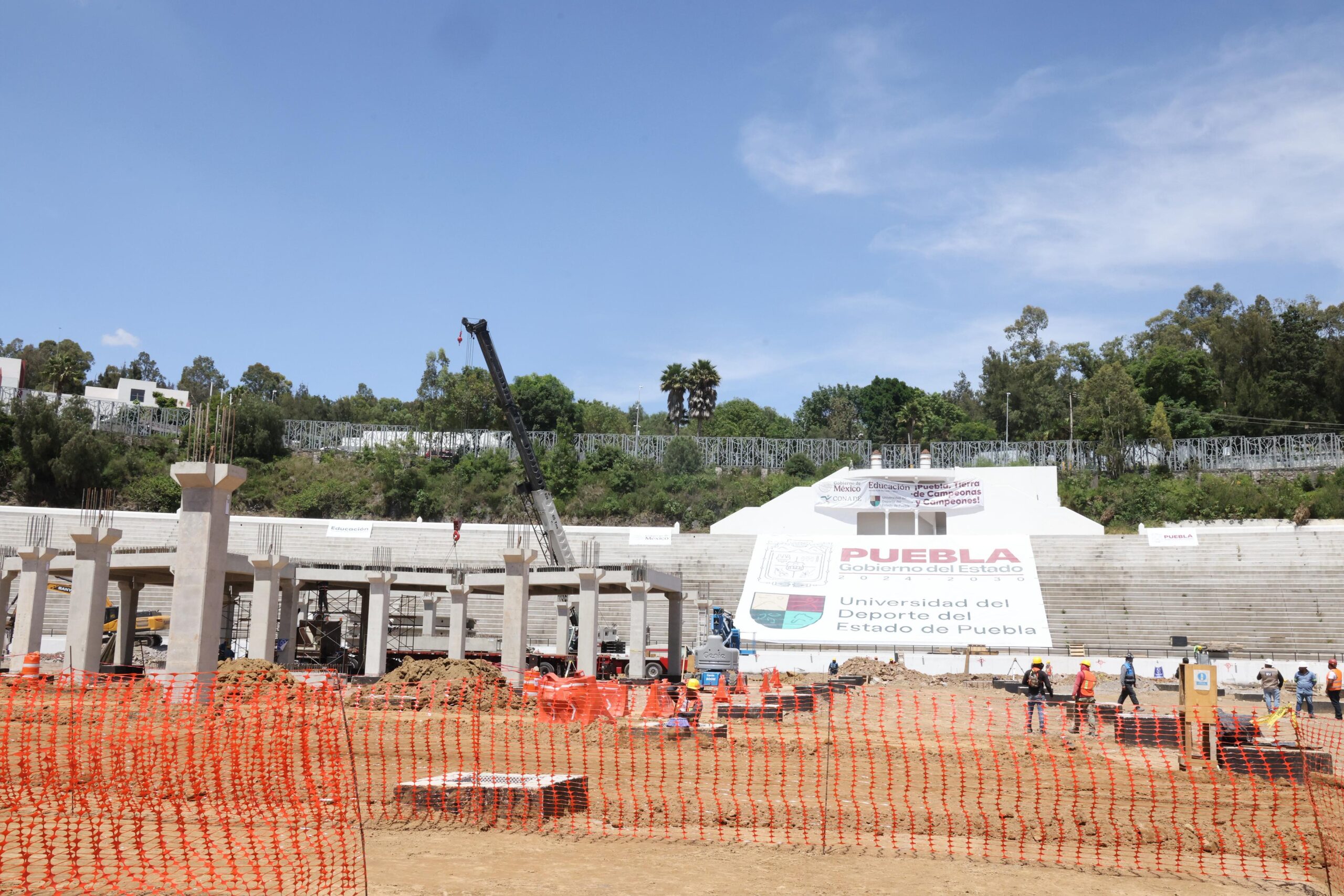 Avanza construcción de la Ciudad de los Deportes, proyecto de paz y futuro para Puebla