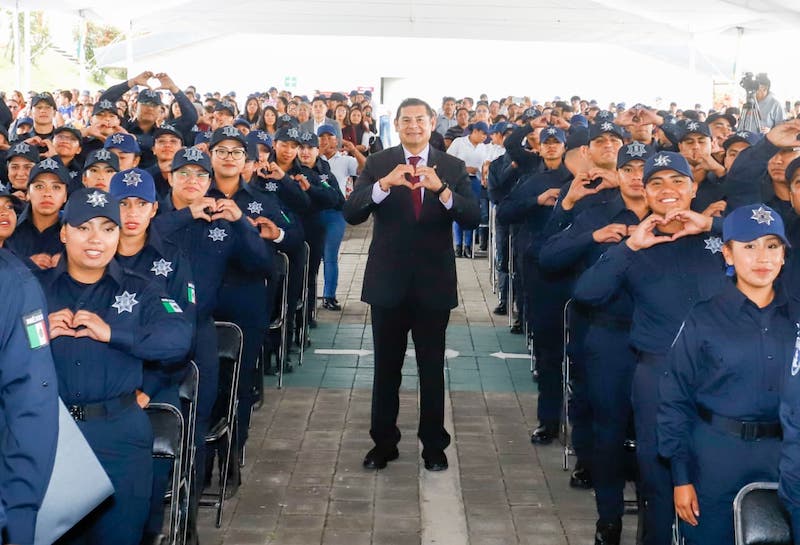 122 nuevos policías para reforzar la seguridad  en Puebla