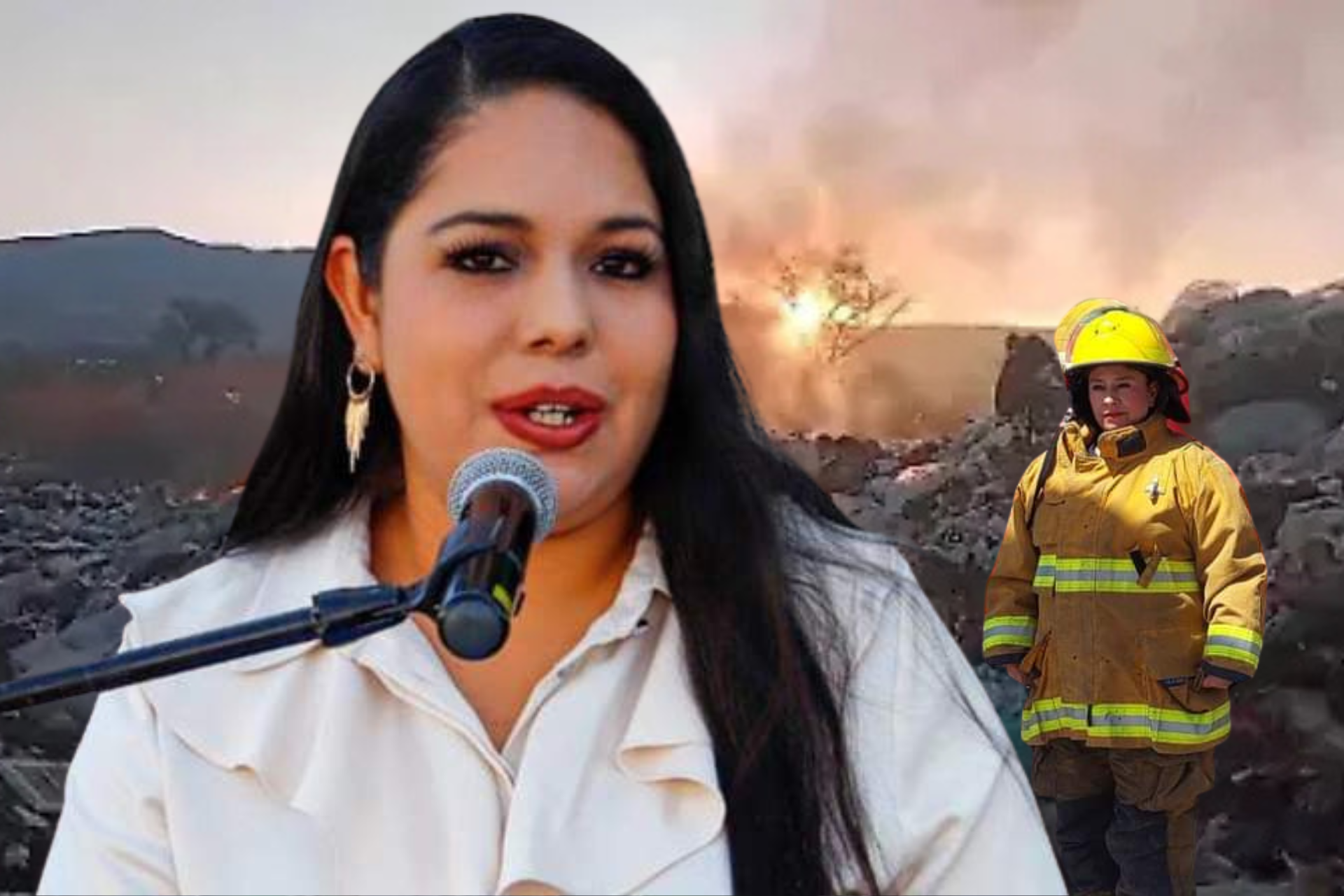 Los bomberos que vencieron al fuego con el respaldo firme y oportuno de su alcaldesa