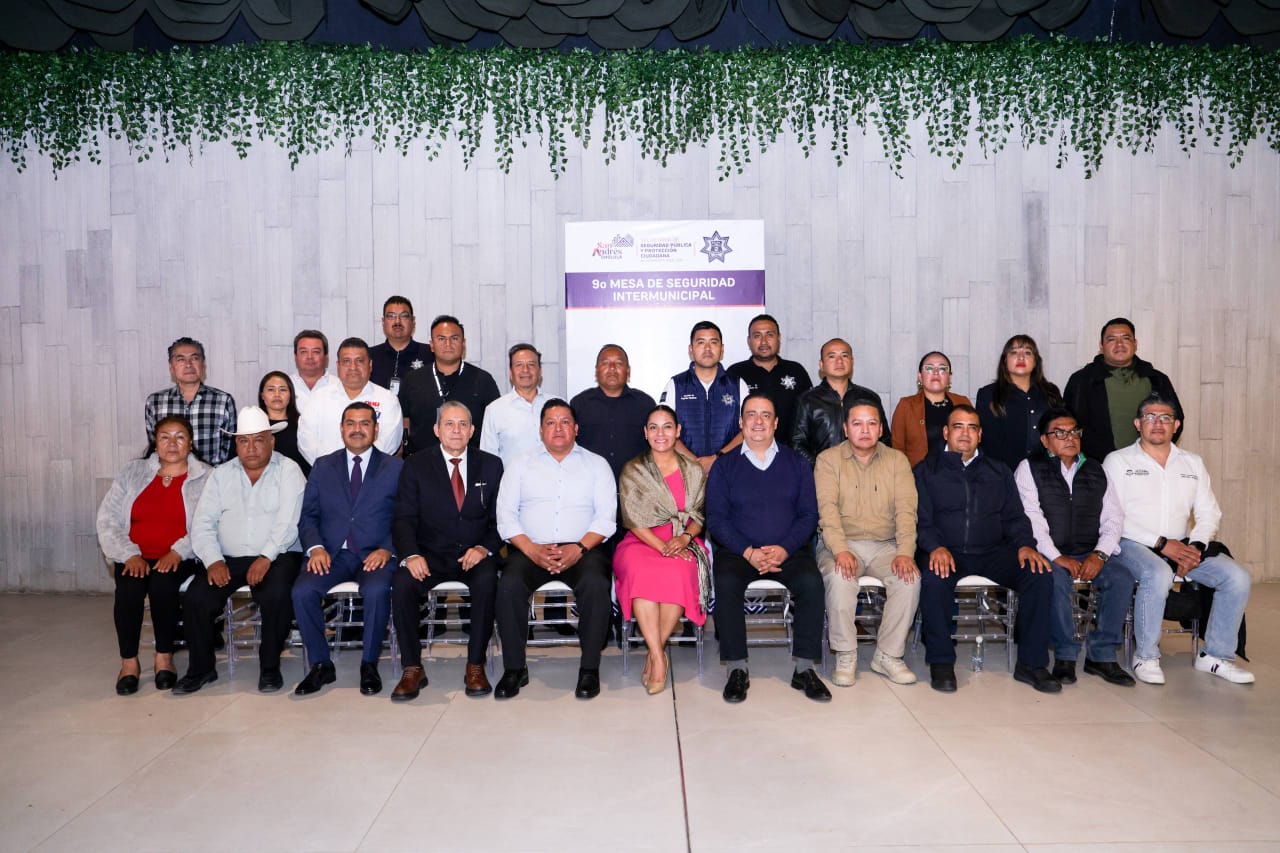 San Andrés Cholula fue sede de reunión de seguridad de municipios conurbados