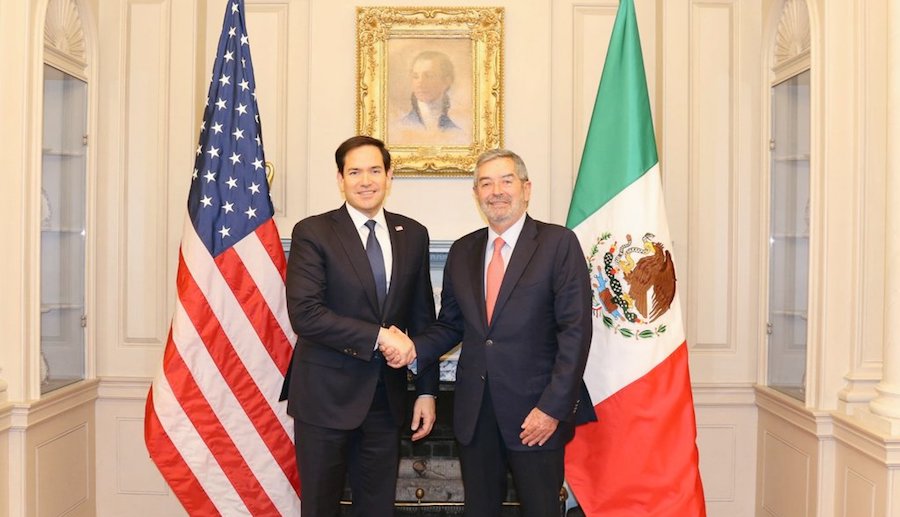 Rubio y De la Fuente subrayan cooperación histórica en seguridad durante la visita del secretario de Estado de EE.UU. a México