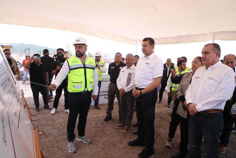 Armenta supervisó avance de la construcción de USEP en Tepexi de Rodríguez