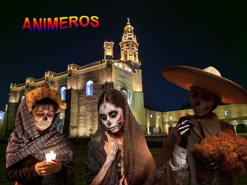 Los animeros, las corridas o los padres en San Pedro Cholula