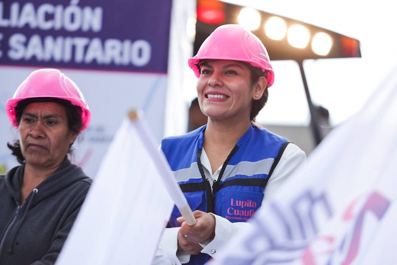 Gobierno de Lupita Cuautle mejora la infraestructura hidráulica y sanitaria de San Rafael Comac