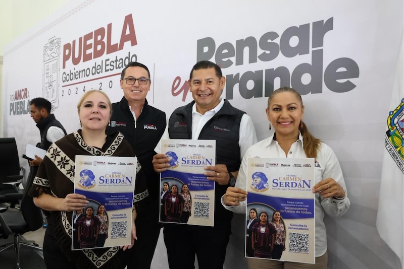 Premio Carmen Serdán enaltece a mujeres transformadoras de Puebla