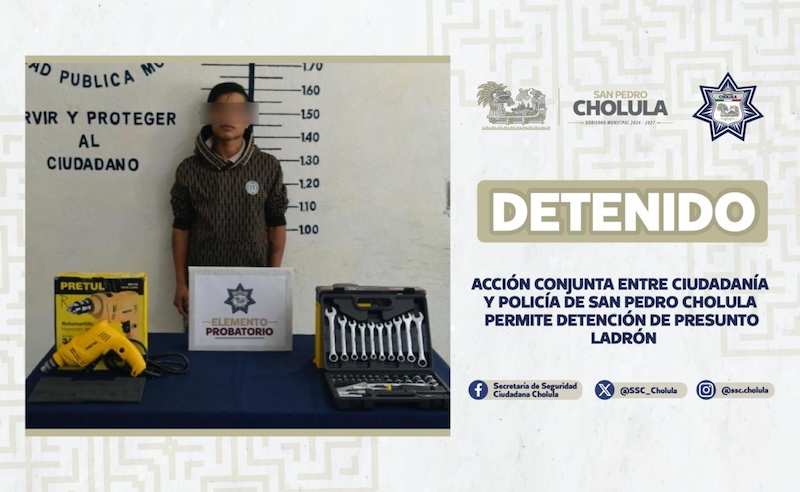 Asaltan comercio y la policía atrapa a uno con apoyo de vecinos