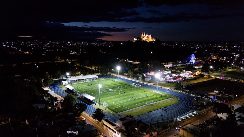 ¡De lujo quedó el Complejo Deportivo Quetzalcóatl !