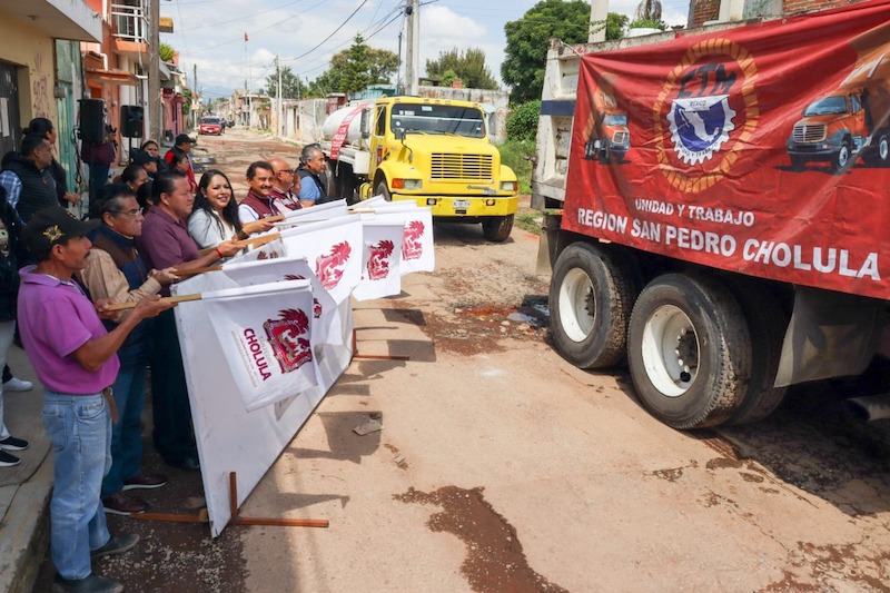 «No sólo pavimentamos calles, dignificamos la vida de las y los cholultecas»: Tonantzin Fernández