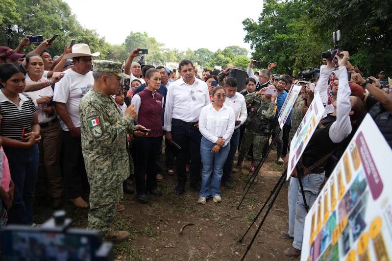Sheinbaum regresó a zona siniestrada; estuvo en Pantepec
