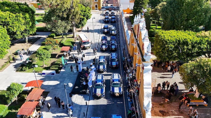 15 nuevas patrullas y 5 motocicletas para reforzar seguridad en an Andrés Cholula