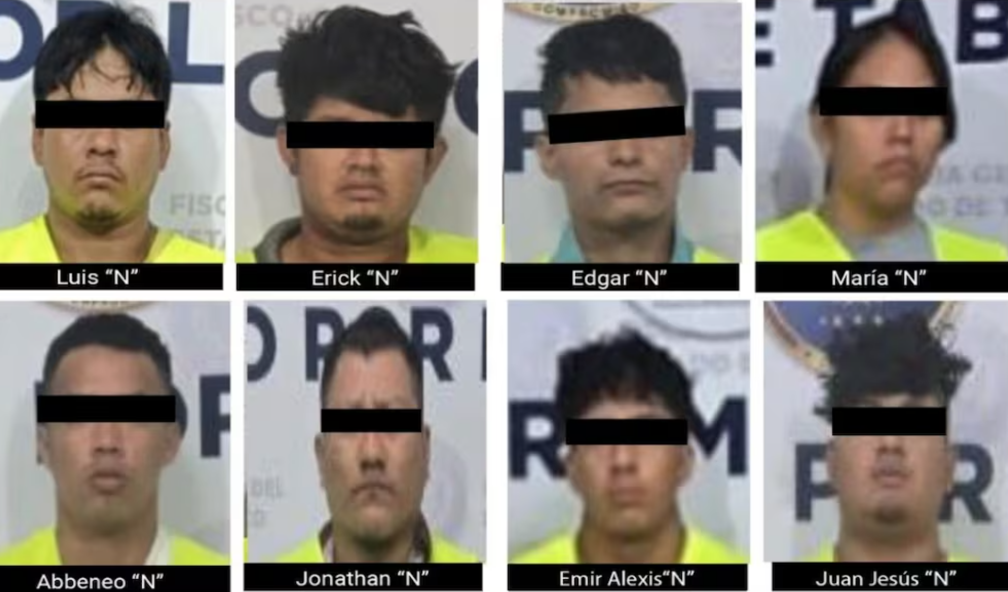 Operativos en Tabasco dejan ocho detenidos y aseguramientos de droga y armas; “El Topo” figura entre los capturados