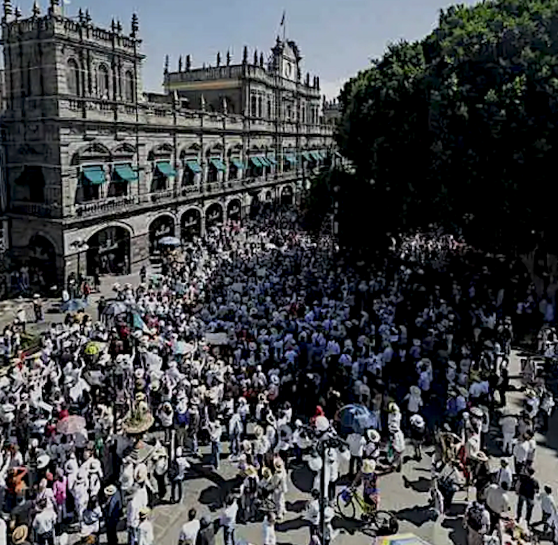 Respeto total a la marcha «Generación Z» en Puebla