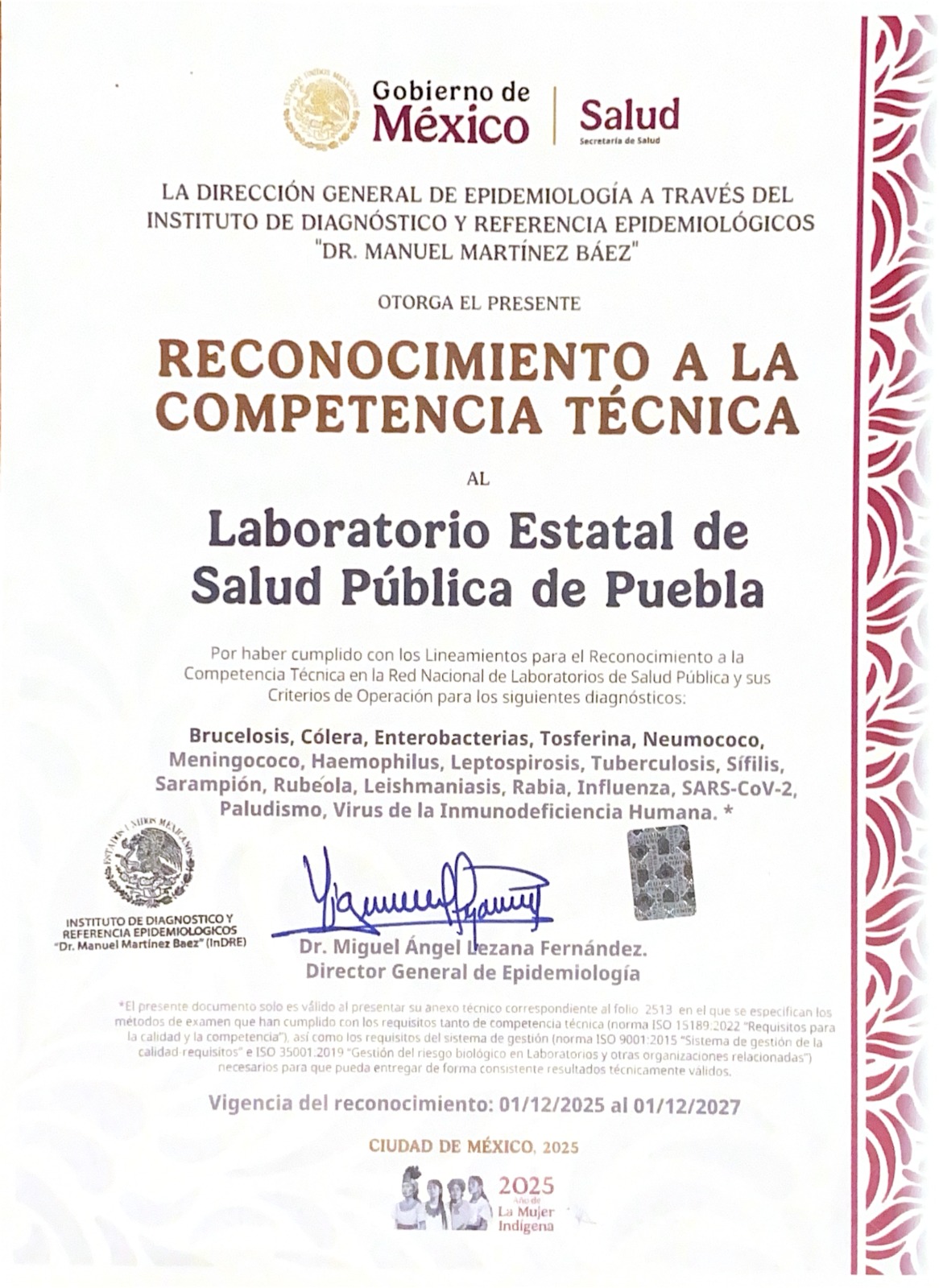 Laboratorio de Salud Pública poblano, entre mejores del país