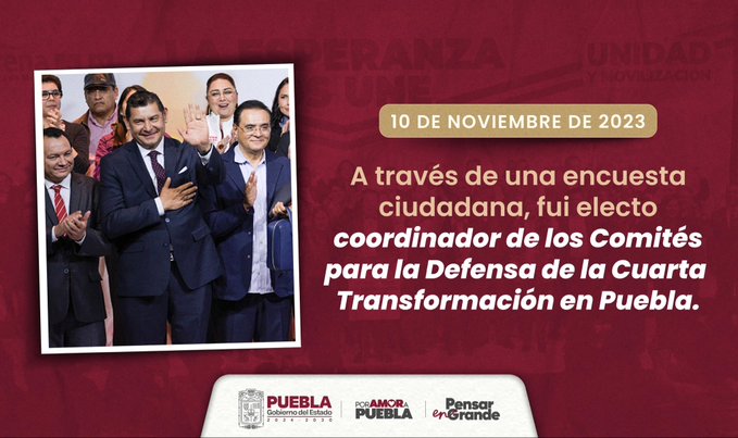 Armenta: «Asumo con responsabilidad la coordinación de comités de la 4T»
