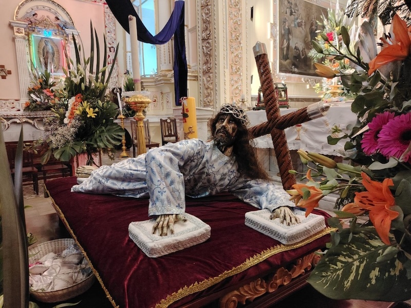 Señor del Desmayo; 112 bajada al Barrio De Santiago Mixquitla
