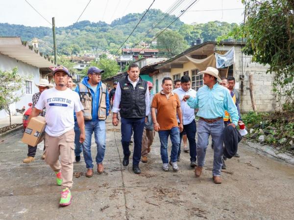 Gobierno de Armenta actúa de manera Inmediata ante afectaciones por frente frío 16 en la Sierra Norte