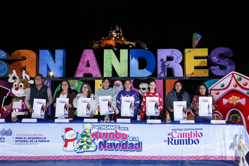 Entrevista: Anuncia Lupita Cuautle encendido de árboles navideños en San Andrés Cholula