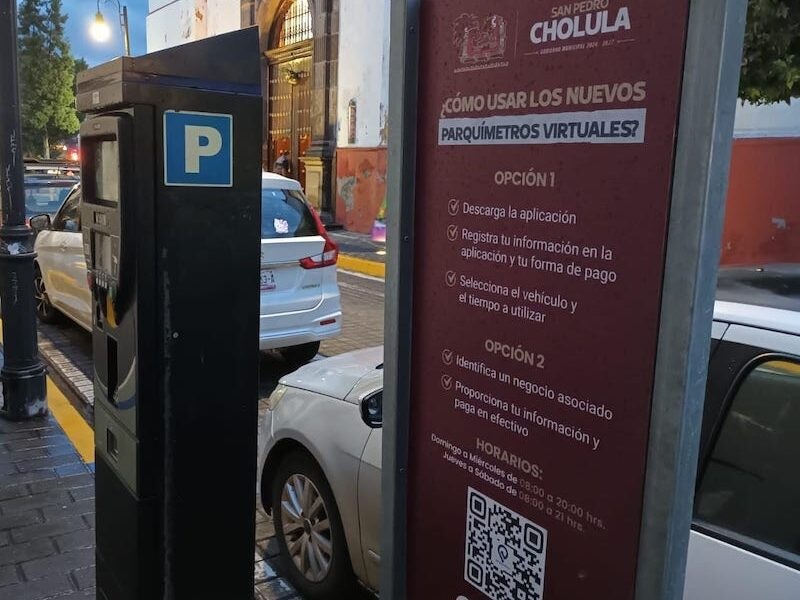 MUCHO OJO: : En San Pedro Cholula se reanudó el cobro de parquímetros