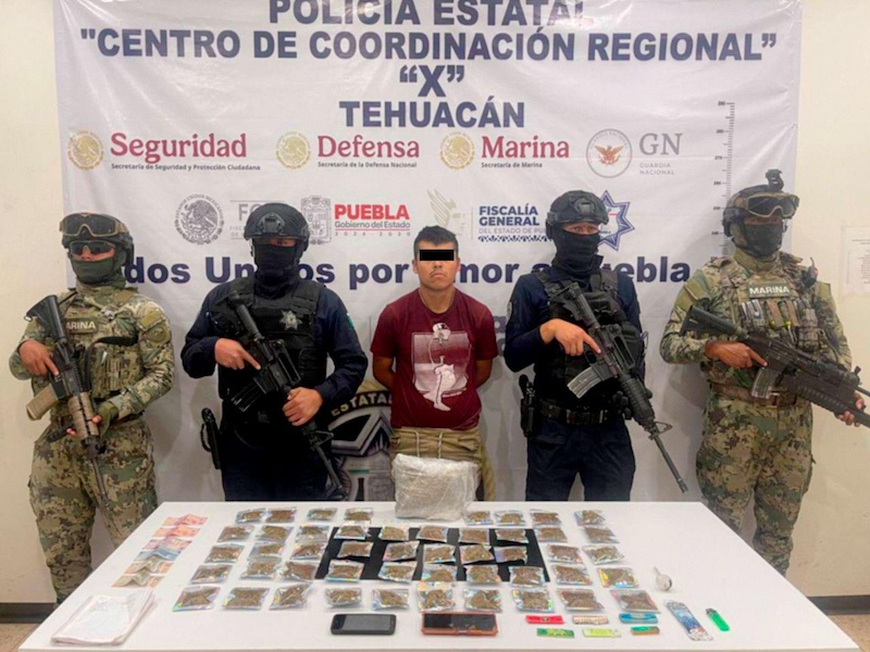Cae narcomenudista en Tehuacán 