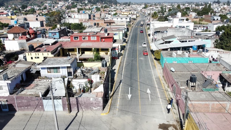 La transformación de San Pedro Cholula con calles pavimentadas 