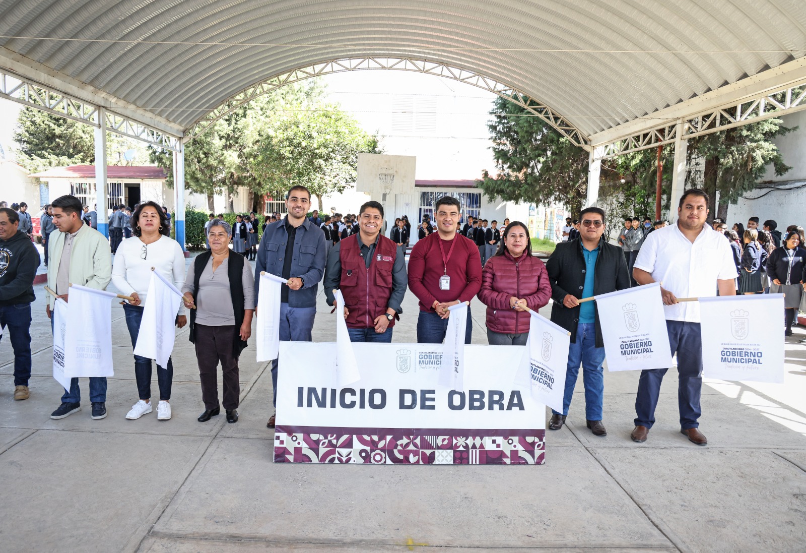 Obra comunitaria beneficiará a la Telesecundaria Francisco Alatorre