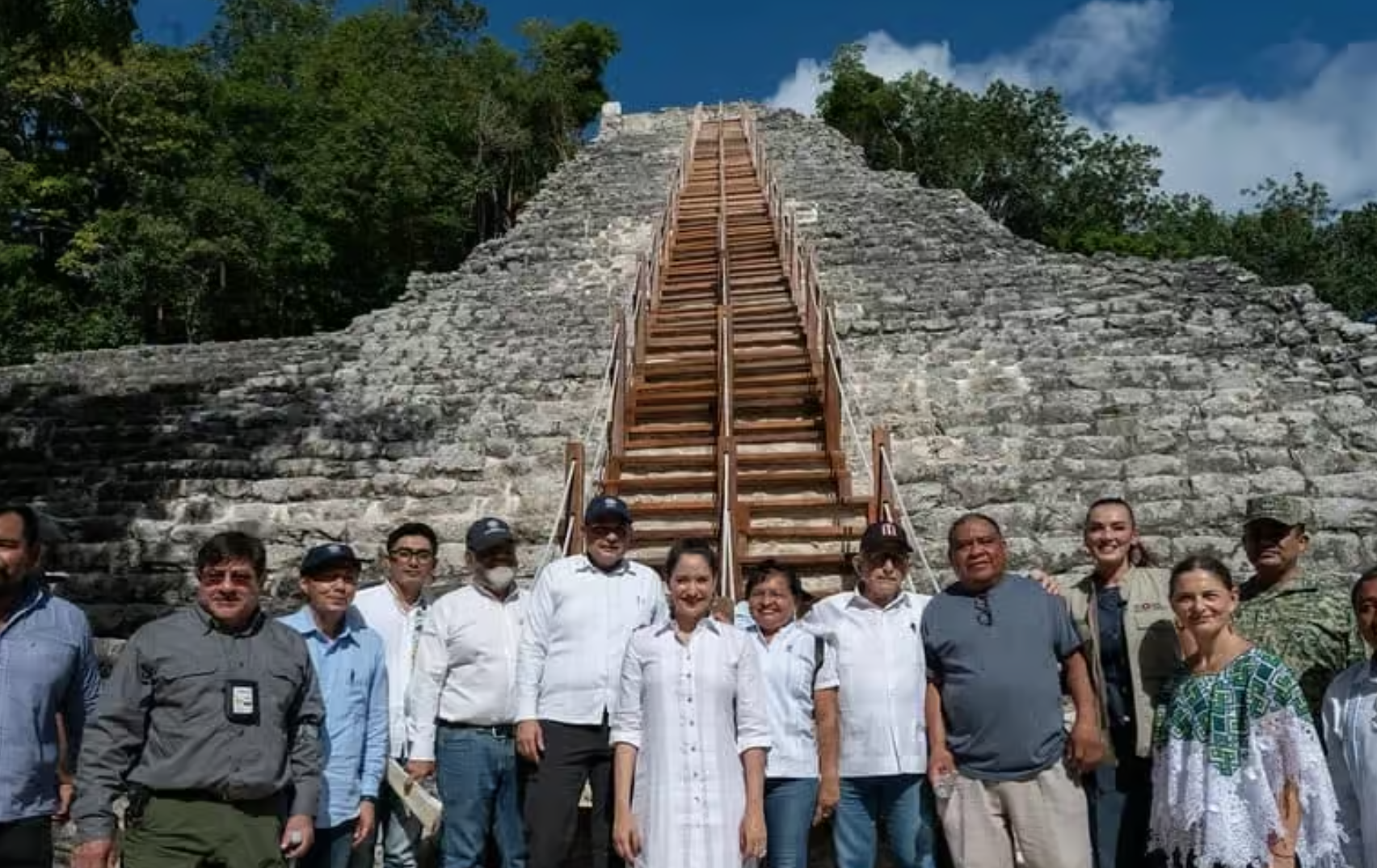 Nuevo renacer de la pirámide Nohoch Mul , un nuevo aire para el patrimonio maya