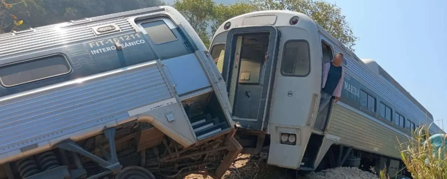 IMSS reportó 15 personas hospitalizadas por descarrilamiento del Tren Interoceánico