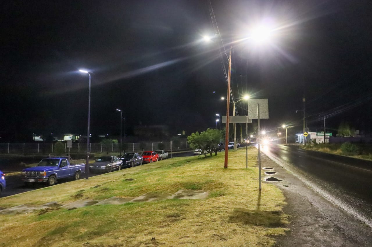 8 kilómetros iluminados de tramo carretero Paso de Cortés
