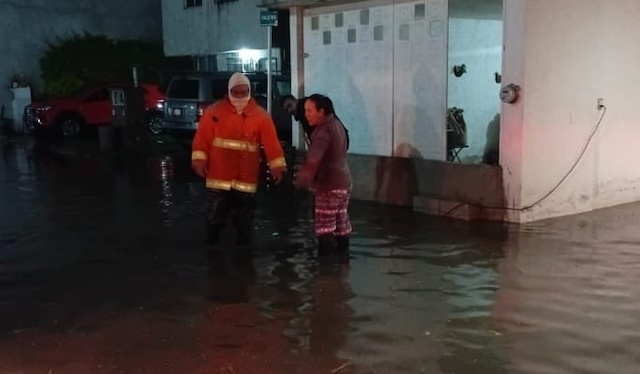 Operativo Acuario” en Cuautlancingo por intensa lluvia