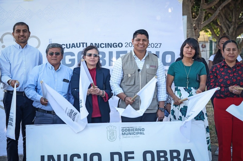 Se inició la intervención del parque de Galaxias Almecatla