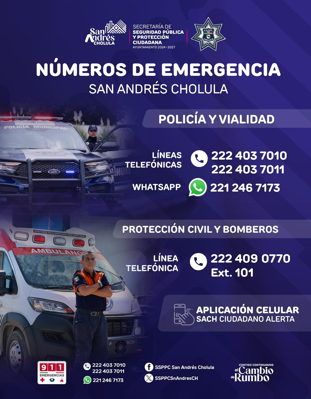 Operativo de Seguridad Guadalupe – Reyes en San Andrés Cholula