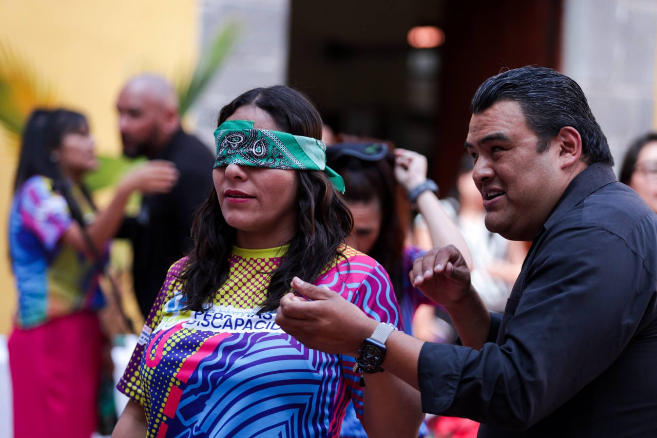 Actividad sensorial en San Andrés Cholula por el Día de las Personas con Discapacidad