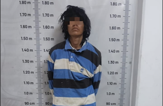 Al ser sorprendido «caco» trató de huir pero fue detenido en Santorum
