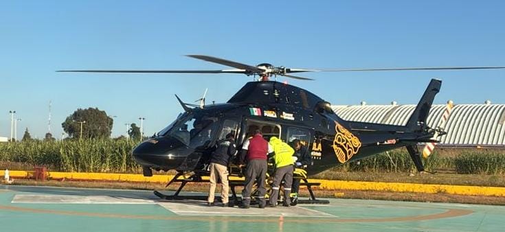 Ambulancia aérea atiende a menor con dengue grave