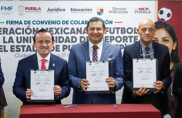 La FMF y  Puebla firman convenio para impulsar talentos