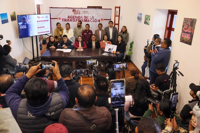 Gobierno Cholulteca respalda a Claudia Sheinbaum, en su política exterior