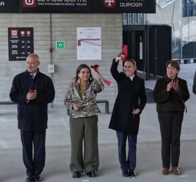 Sheinbaum y Brugada inauguran tramo final del Tren Interurbano “El Insurgente” 